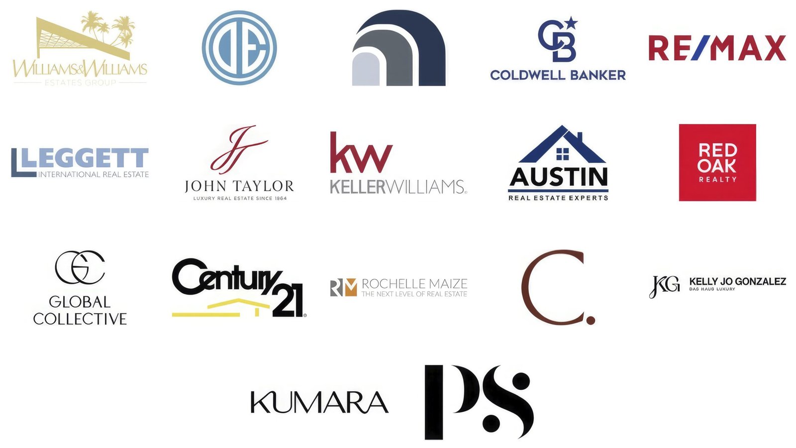 Client logos including RE/MAX, Century 21, Keller Williams and Coldwell Banker