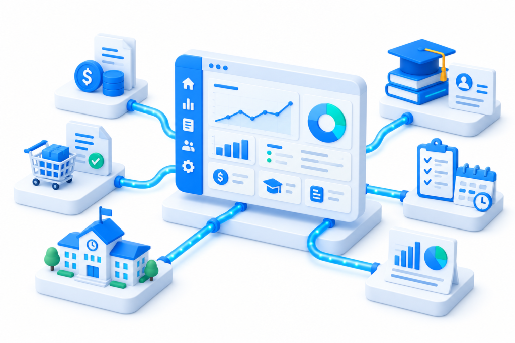 Business Central bringing together finance, procurement, projects and administration for education