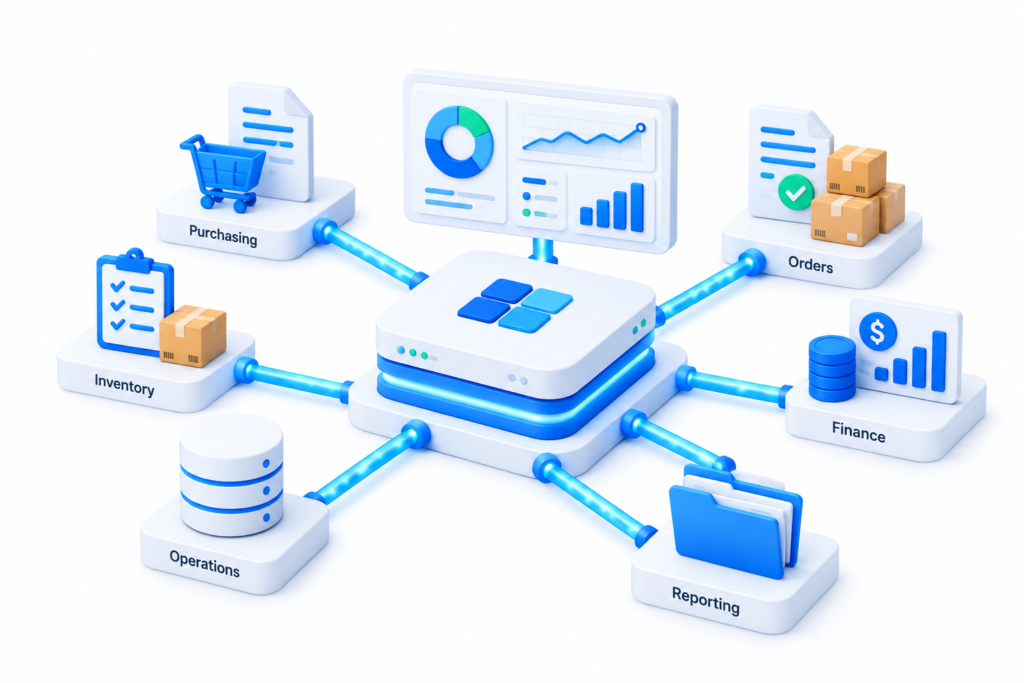 Orders, purchasing and finance kept in sync in Business Central